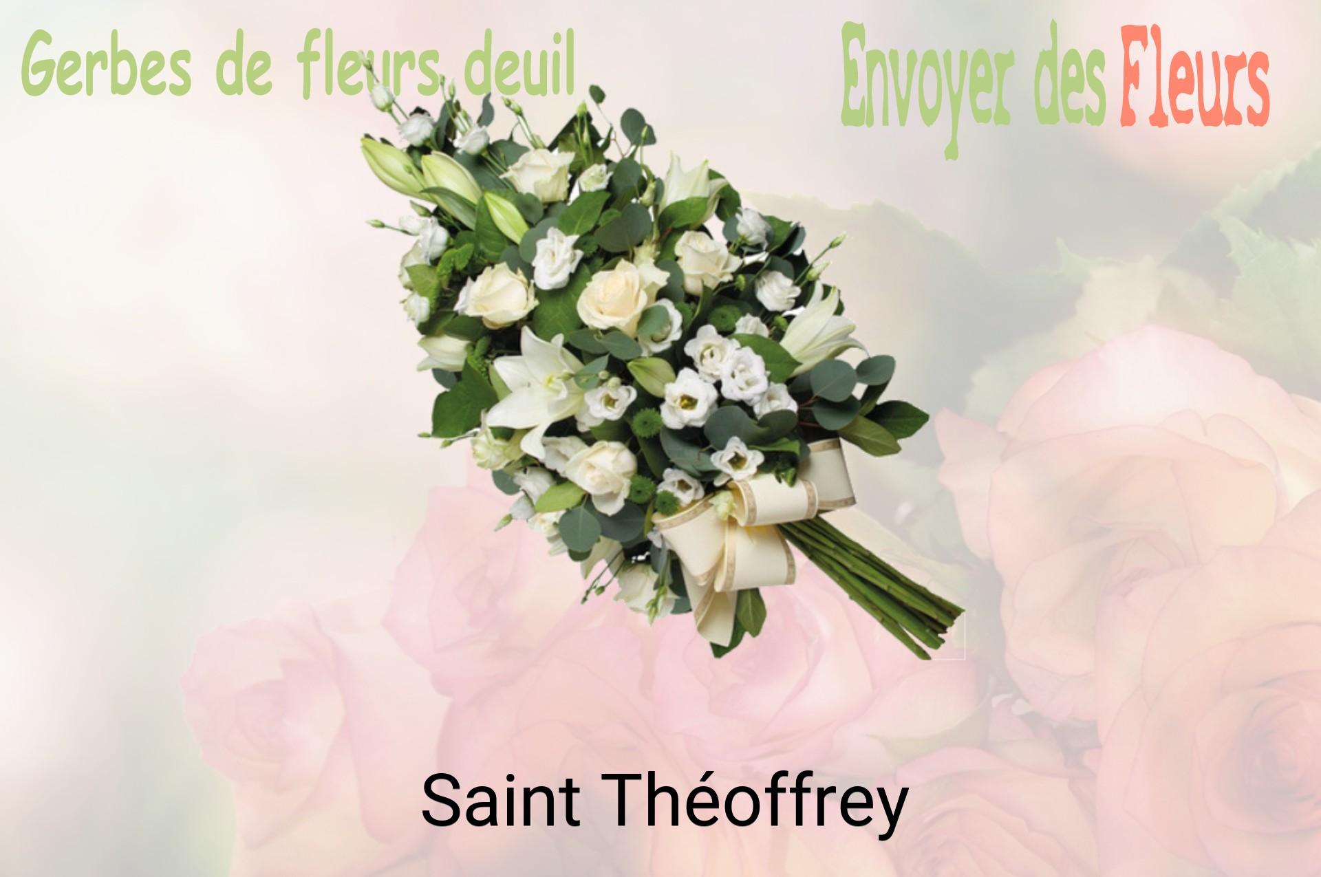 Gerbe de fleurs de deuil livrée à Saint-Théoffrey